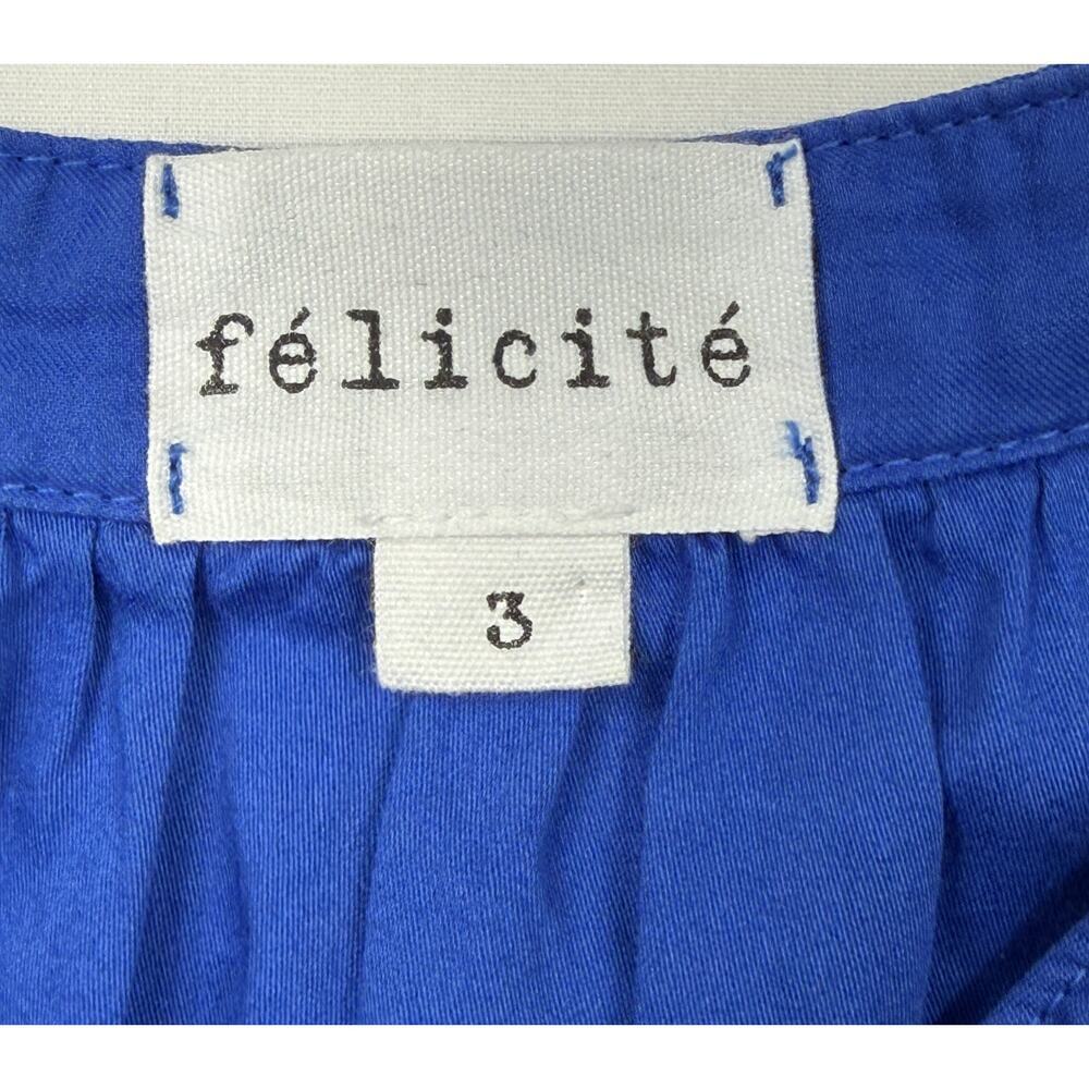 Felicite Puff Sleeve royal blue tiered size 3 Dress - Picture 3 of 10